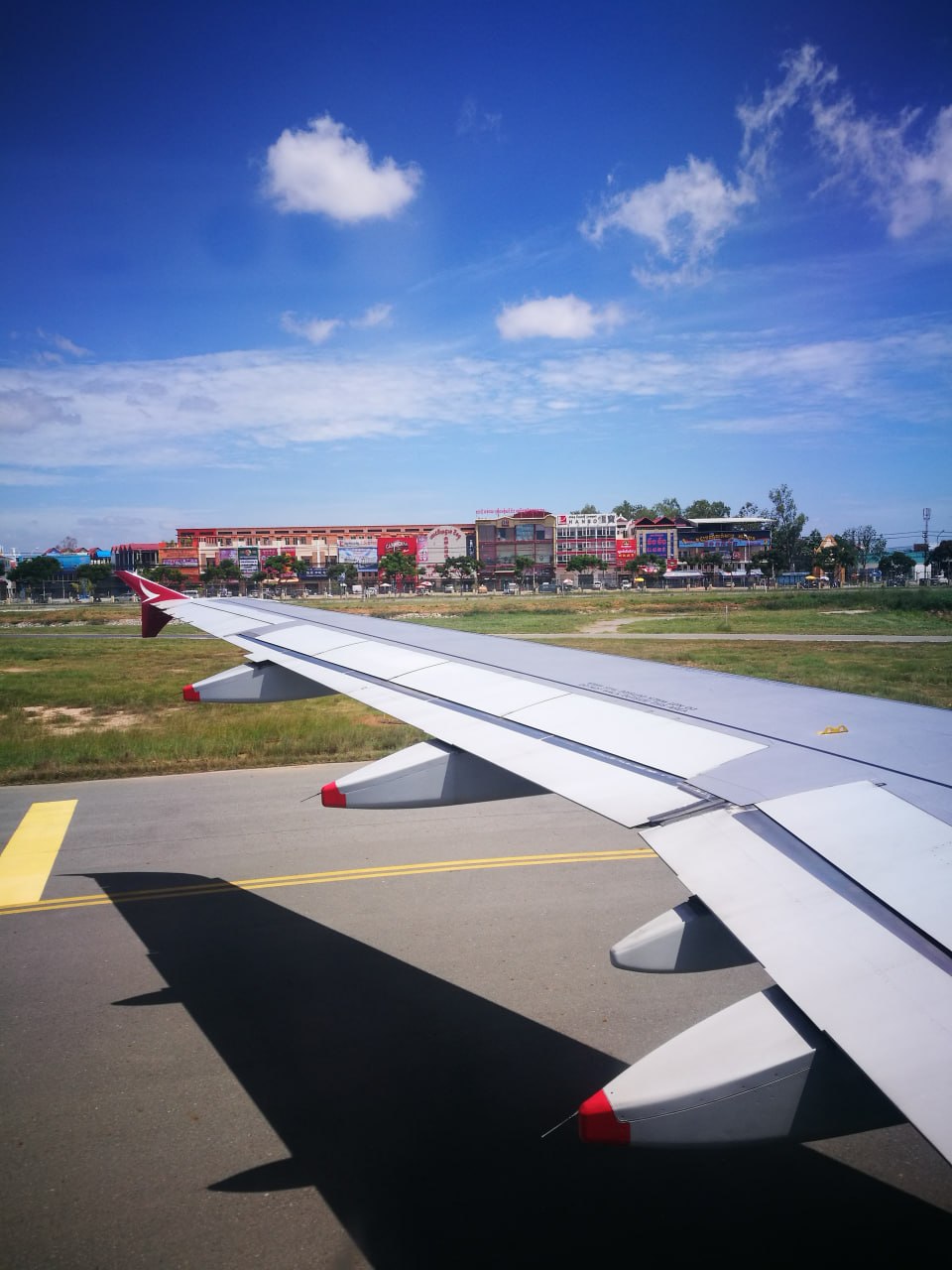 Landing at Phnom Penh airport