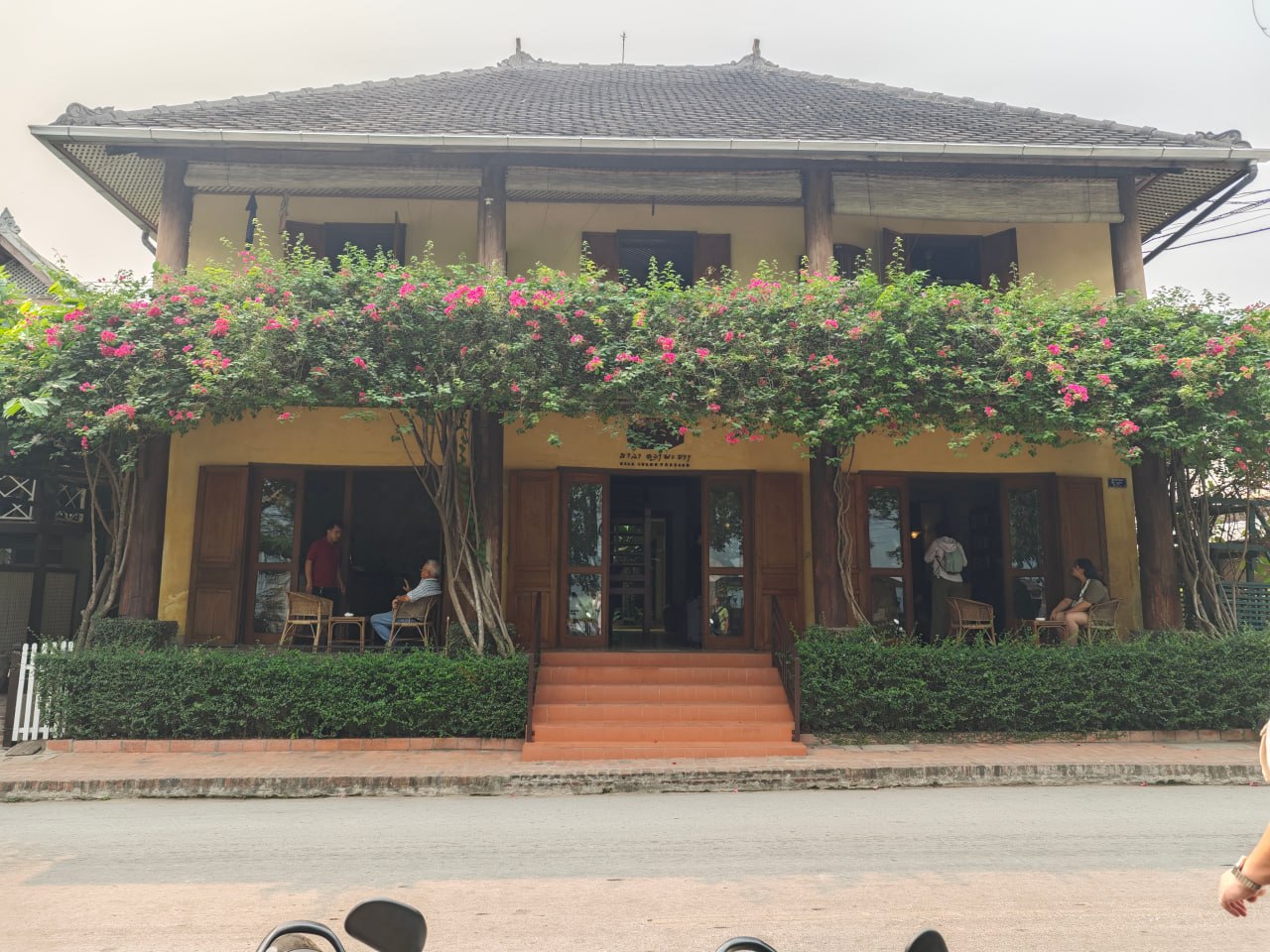 French colonial cafe in Luang Prabang