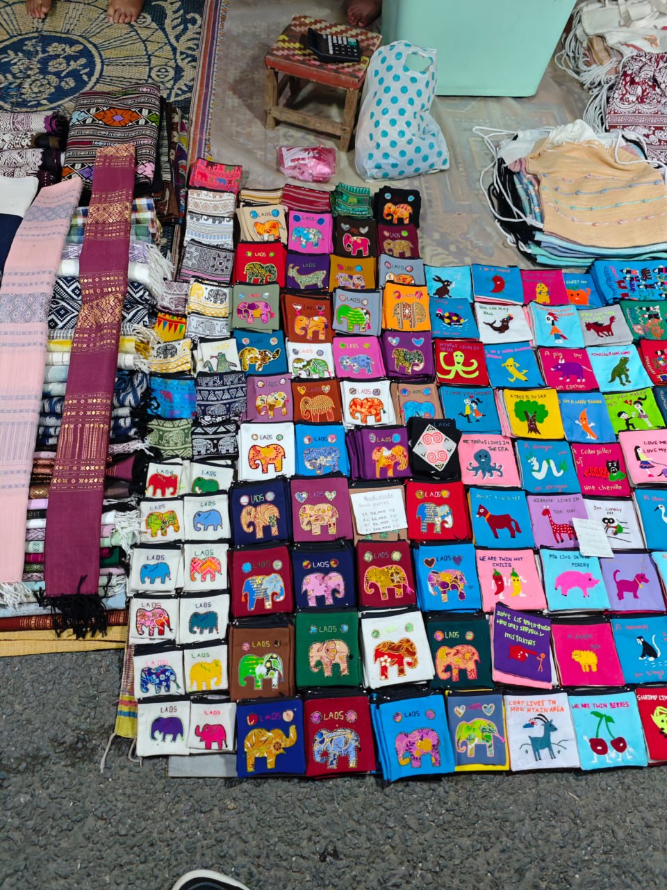 Night market handicrafts