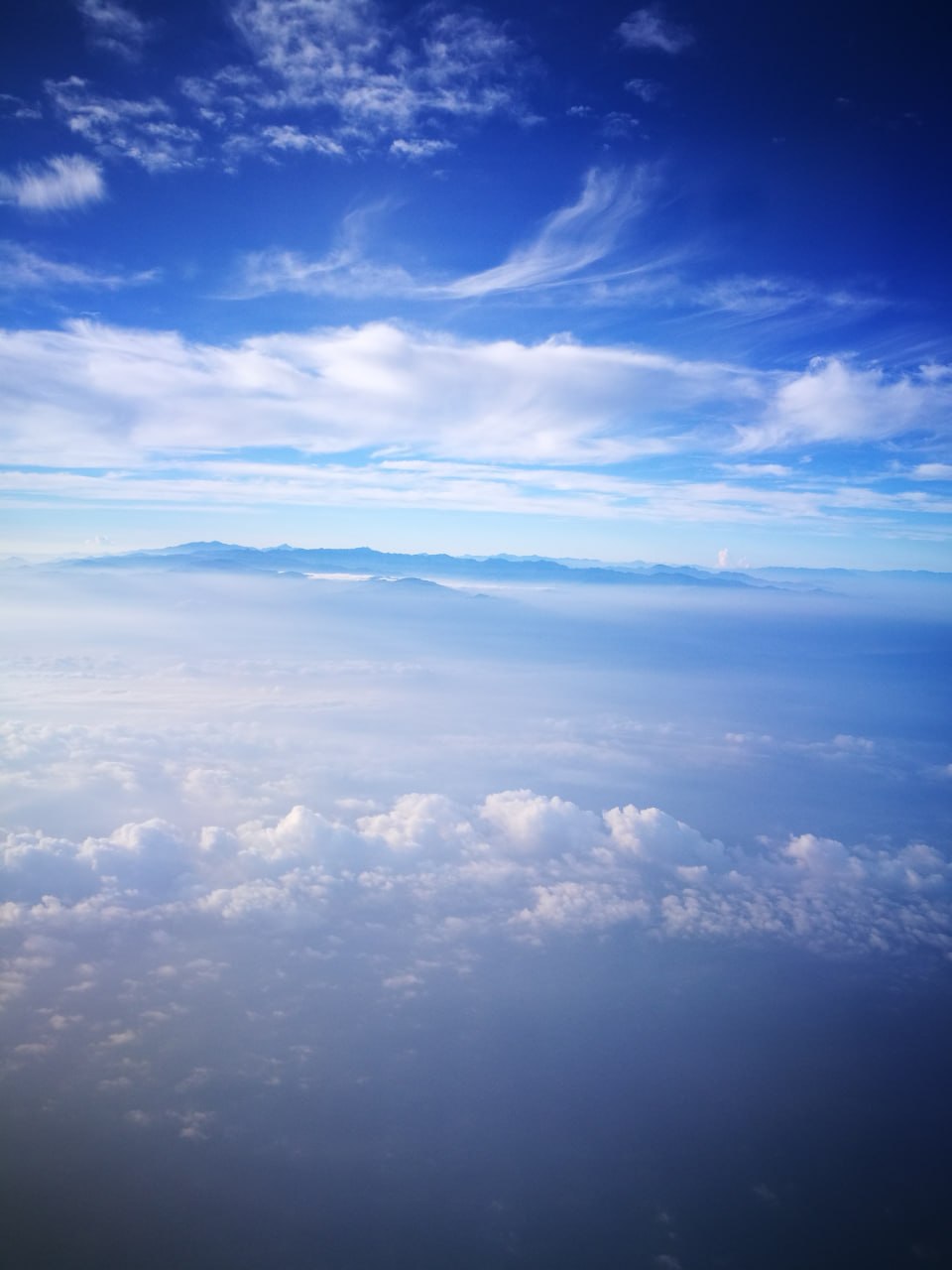 上空の雲海