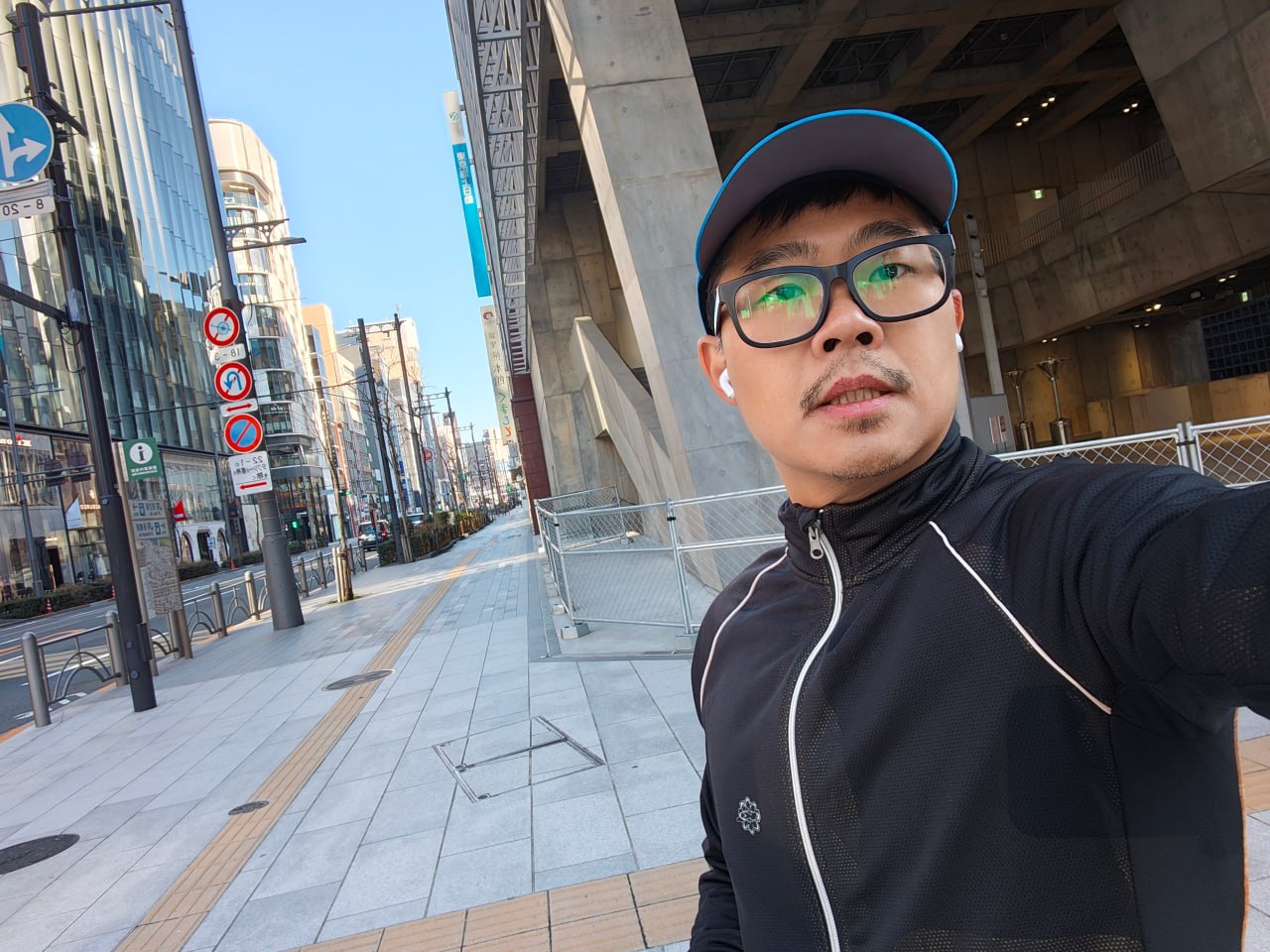 皇居周圍晨跑自拍