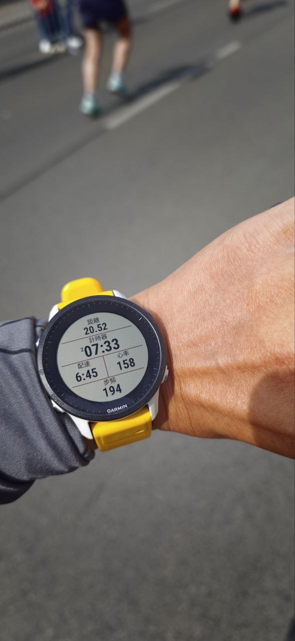 Garmin 手錶半程數據